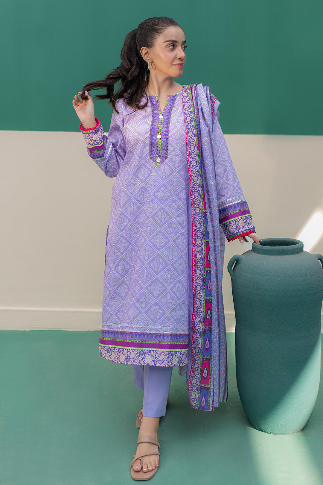 Zellbury | Summer Pret | Kurta Dupatta Trouser - 2828
