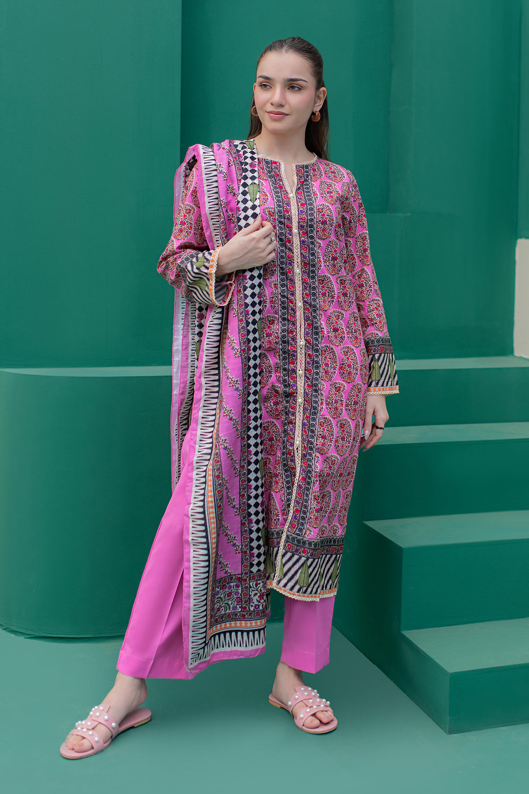 Zellbury | Summer Pret | Kurta Dupatta Trouser - 2830