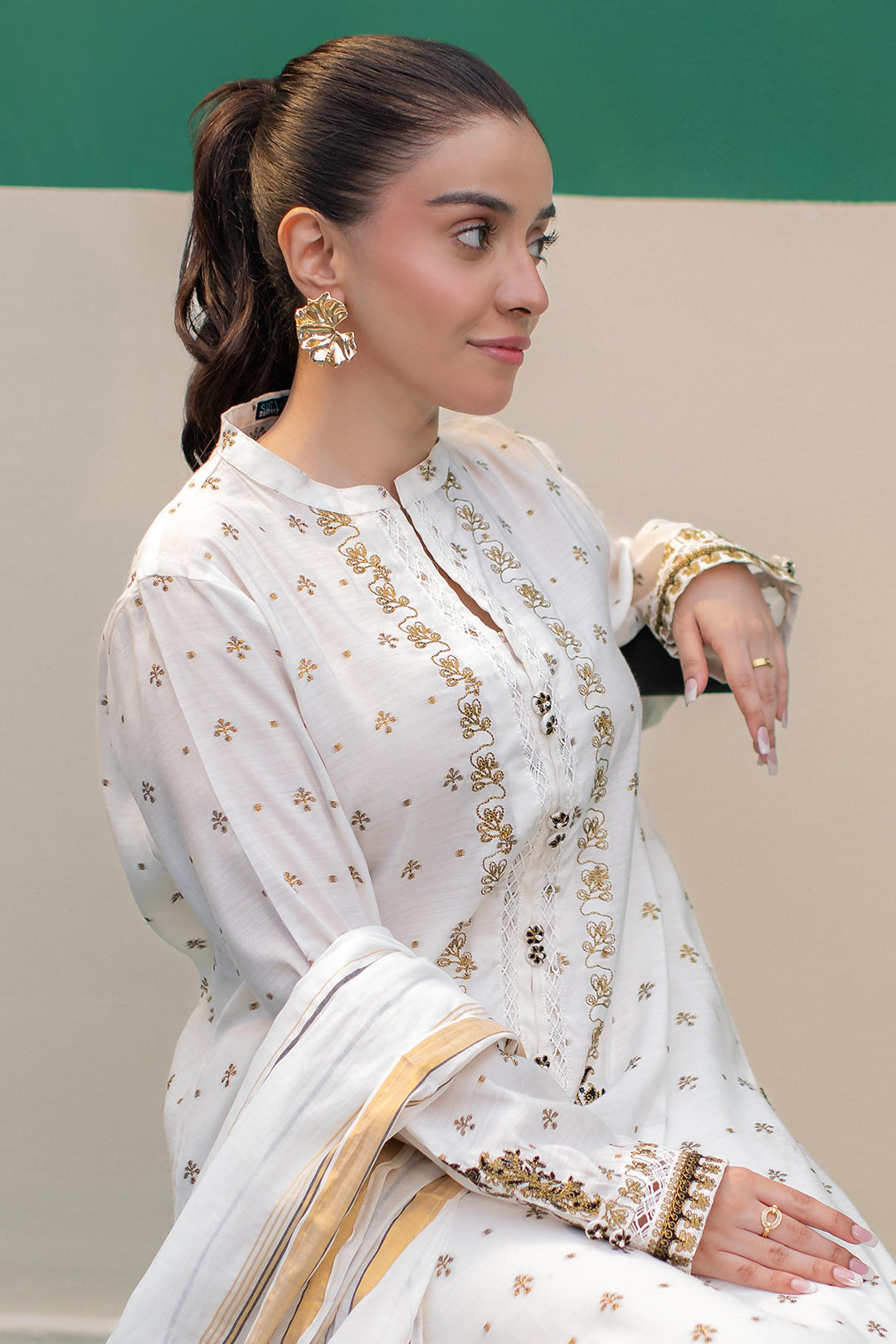 Zellbury | Summer Pret | Embroidered Kurta Dupatta - 1978 XL