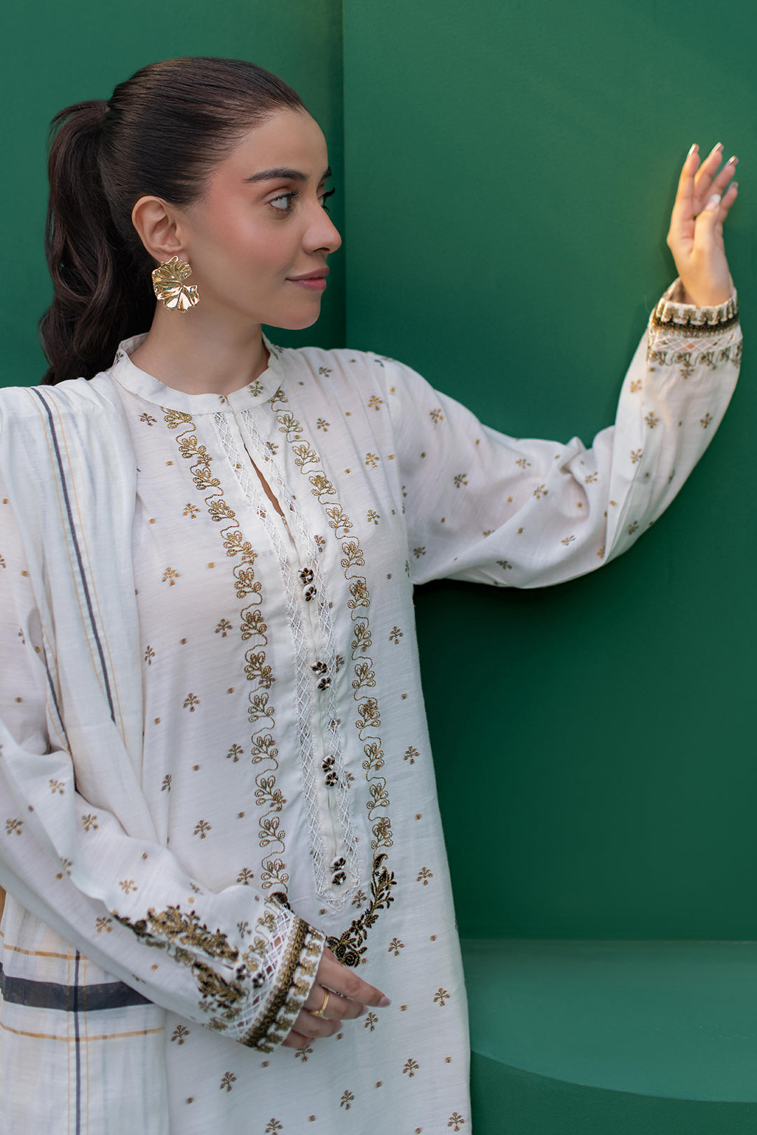 Zellbury | Summer Pret | Embroidered Kurta Dupatta - 1978