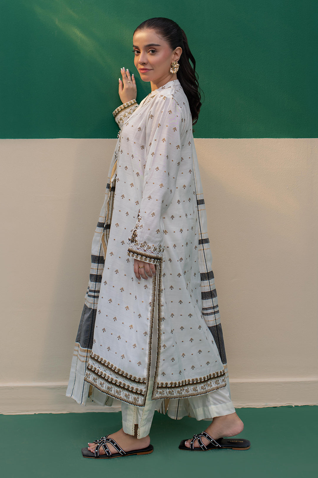 Zellbury | Summer Pret | Embroidered Kurta Dupatta - 1978