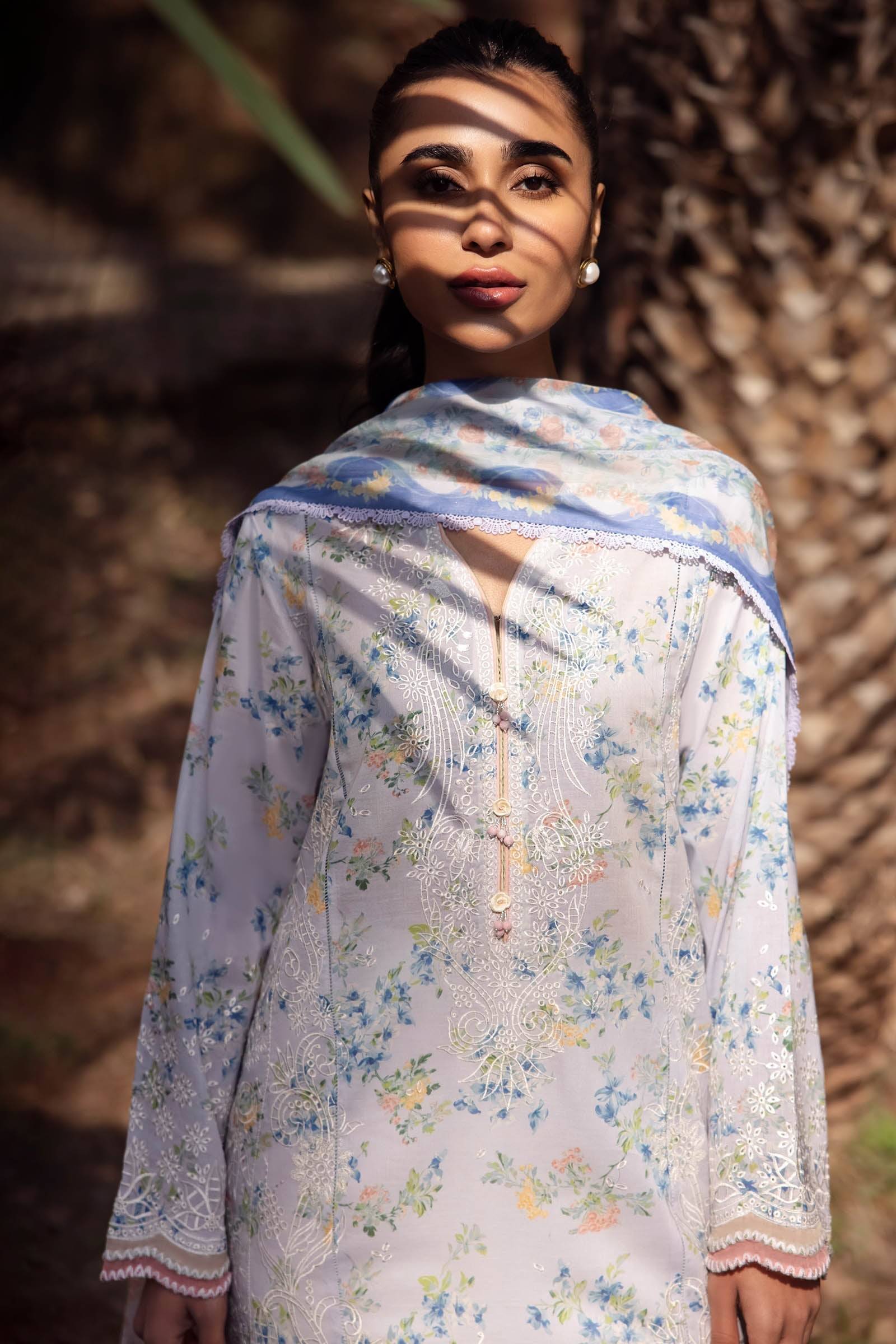 Zaha | Lawn 24 | AYSEL (ZL24-03 B) - Pakistani Designer Dress - by Zaha | Type: Luxury - 100% Original at Saira Sultan