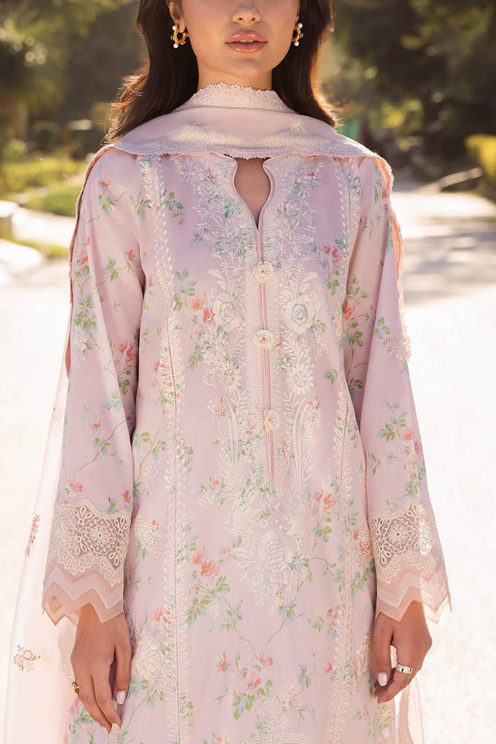 Zaha | Lawn 24 | ASEMA (ZL24-04 A) - Pakistani Designer Dress - by Zaha | Type: Luxury - 100% Original at Saira Sultan