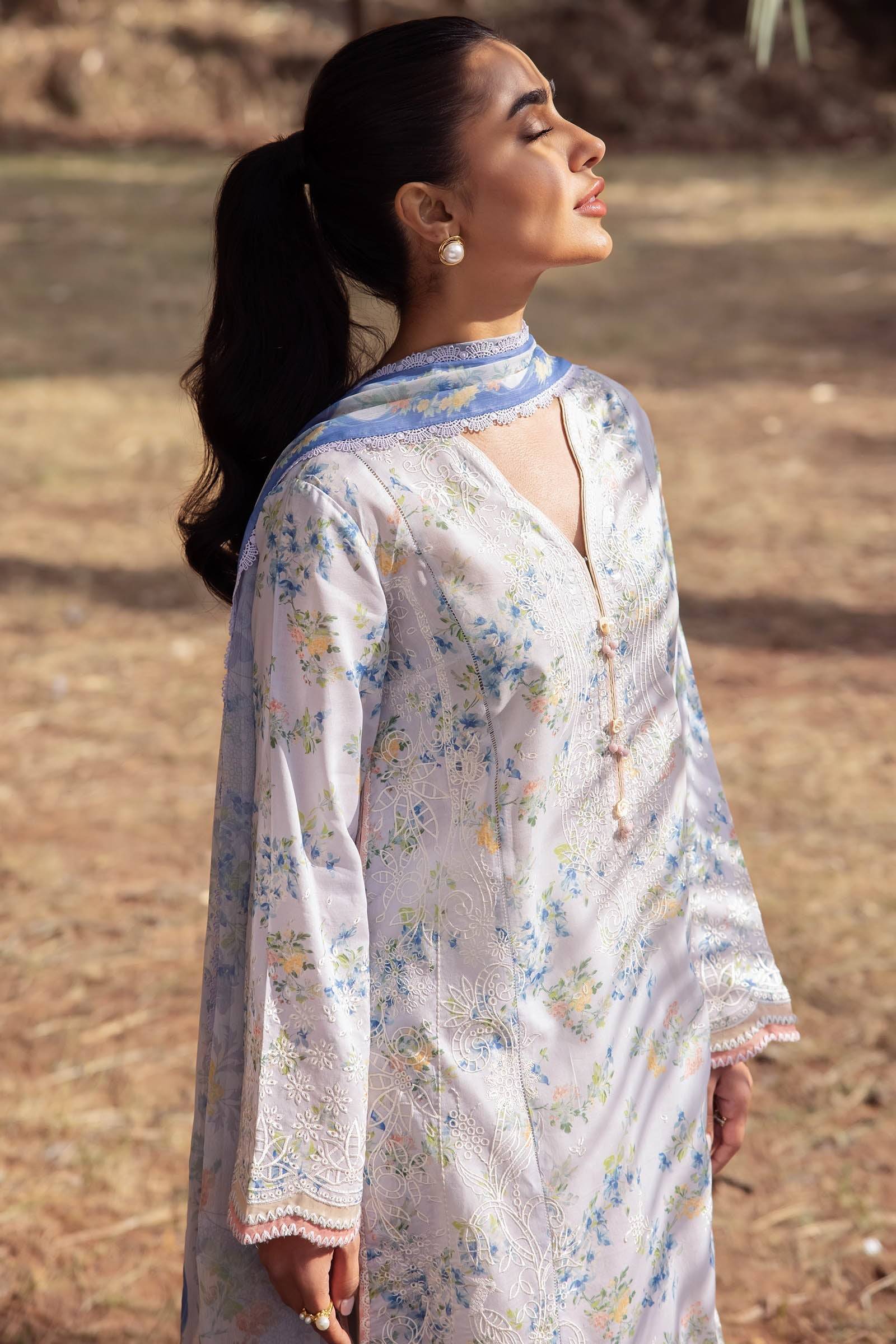 Zaha | Lawn 24 | AYSEL (ZL24-03 B) - Pakistani Designer Dress - by Zaha | Type: Luxury - 100% Original at Saira Sultan