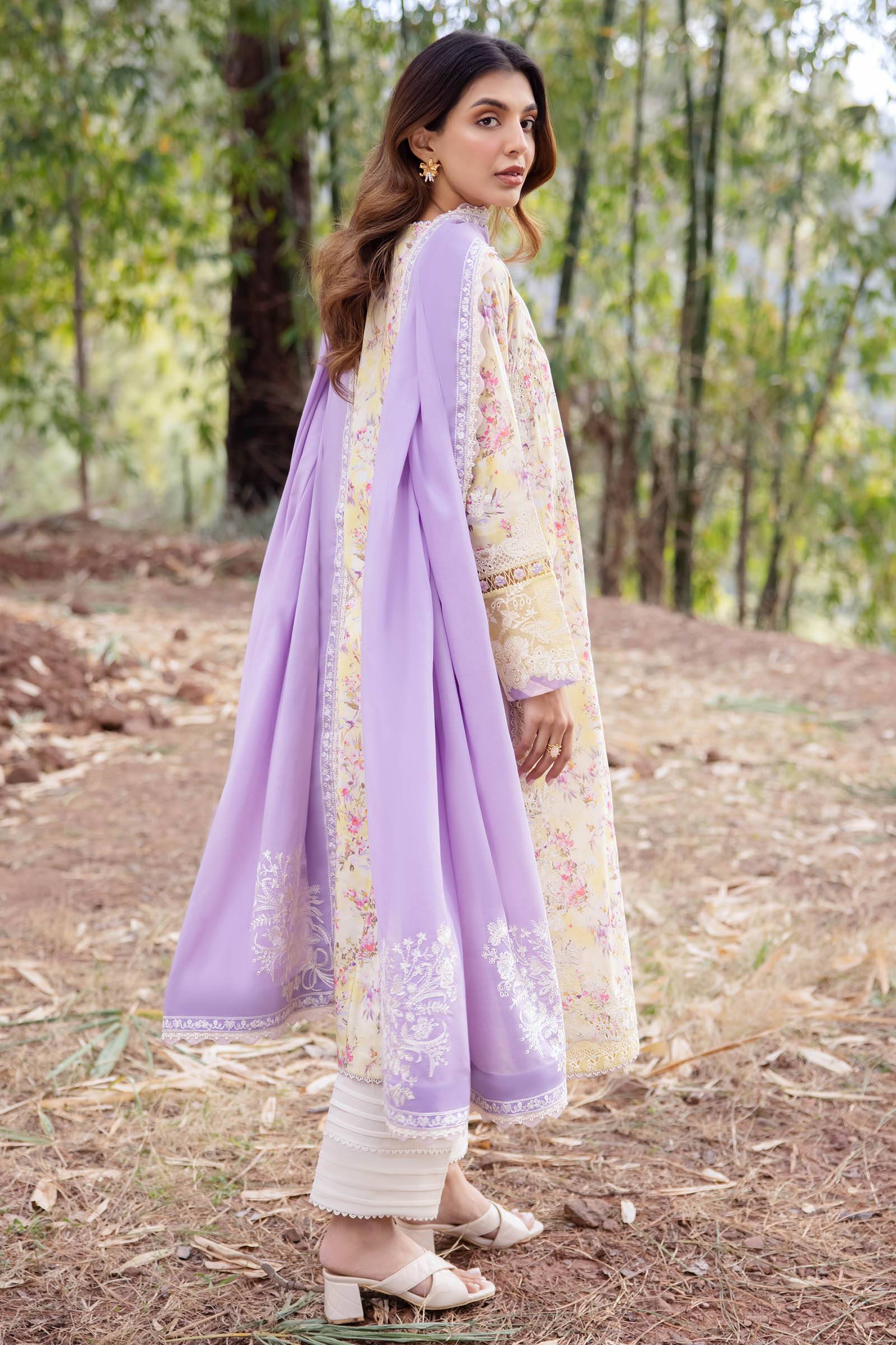 Zaha | Lawn 24 | SEZEM (ZL24-13 A) - Pakistani Designer Dress - by Zaha | Type: Luxury - 100% Original at Saira Sultan