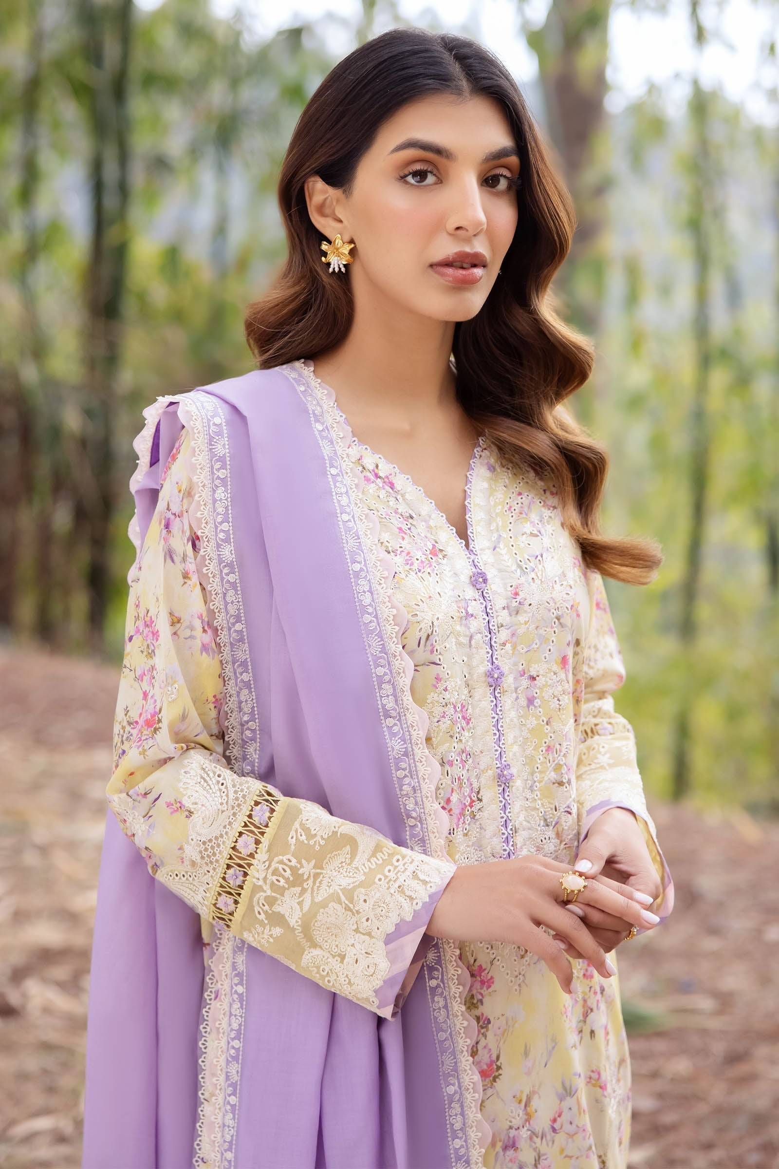 Zaha | Lawn 24 | SEZEM (ZL24-13 A) - Pakistani Designer Dress - by Zaha | Type: Luxury - 100% Original at Saira Sultan