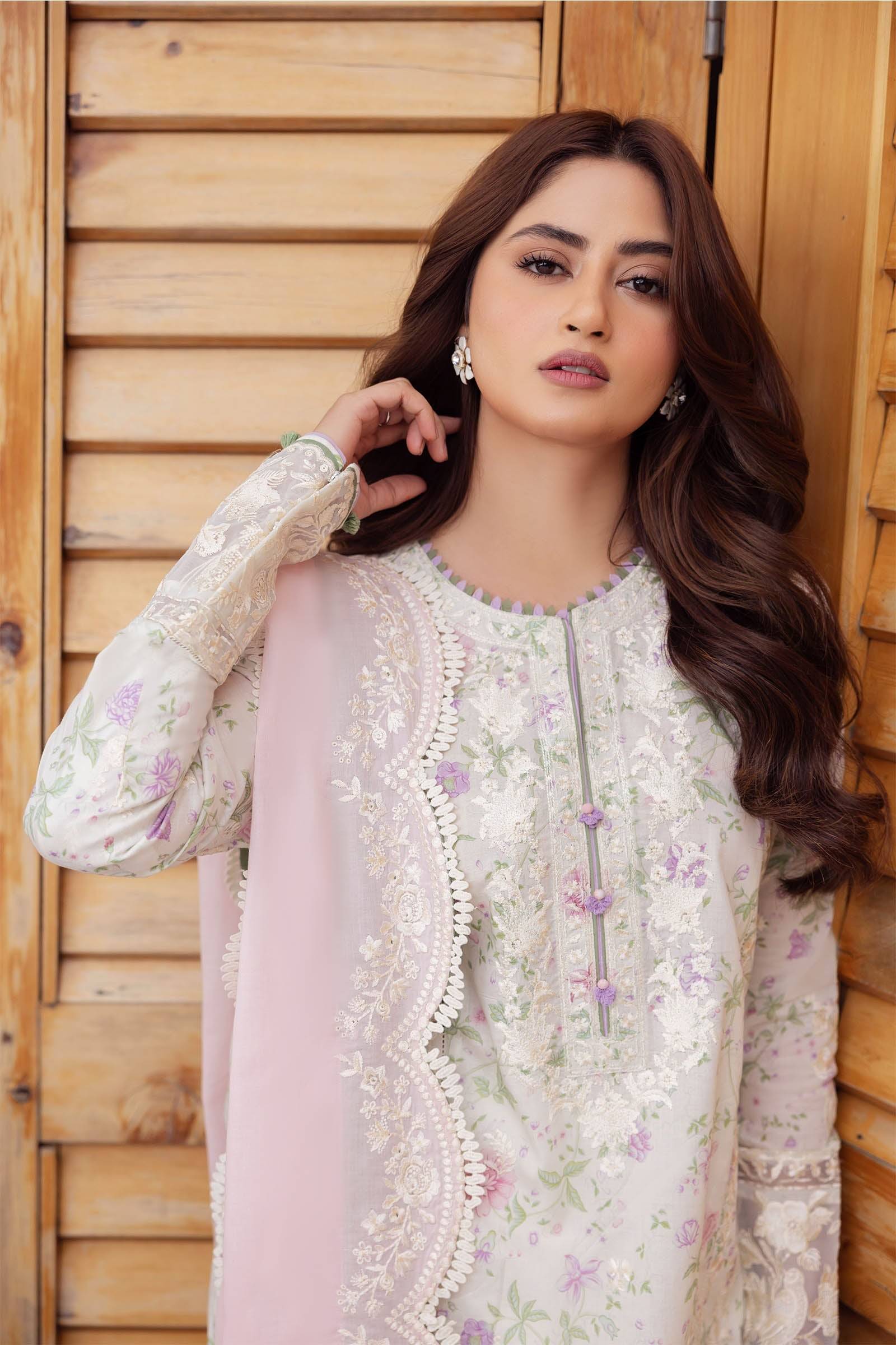 Zaha | Lawn 24 | LEYLA (ZL24-12 B) - Pakistani Designer Dress - by Zaha | Type: Luxury - 100% Original at Saira Sultan