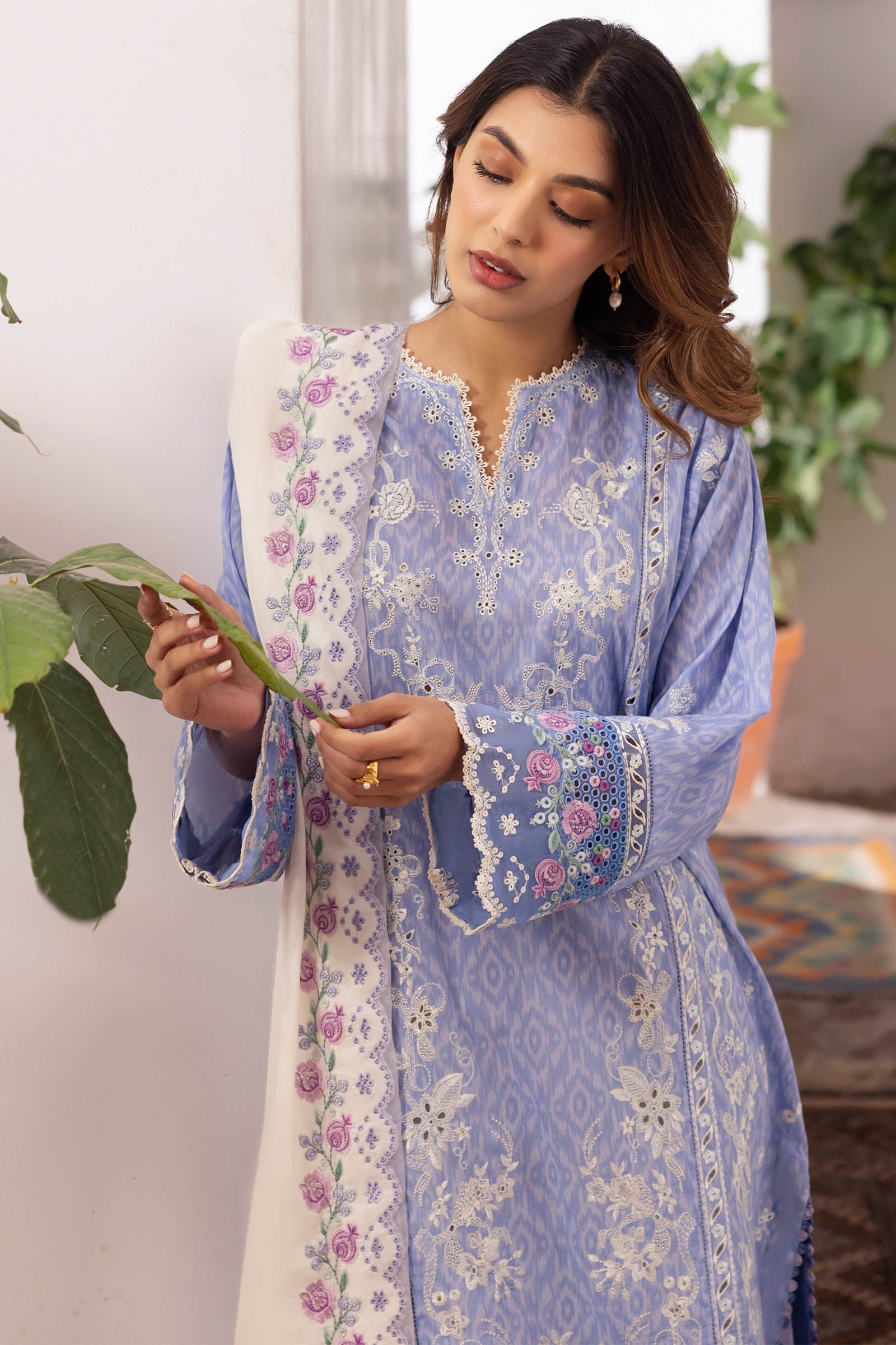 Zaha | Lawn 24 | NARINA (ZL24-15 B) -  Zaha Luxury -  Saira Sultan
