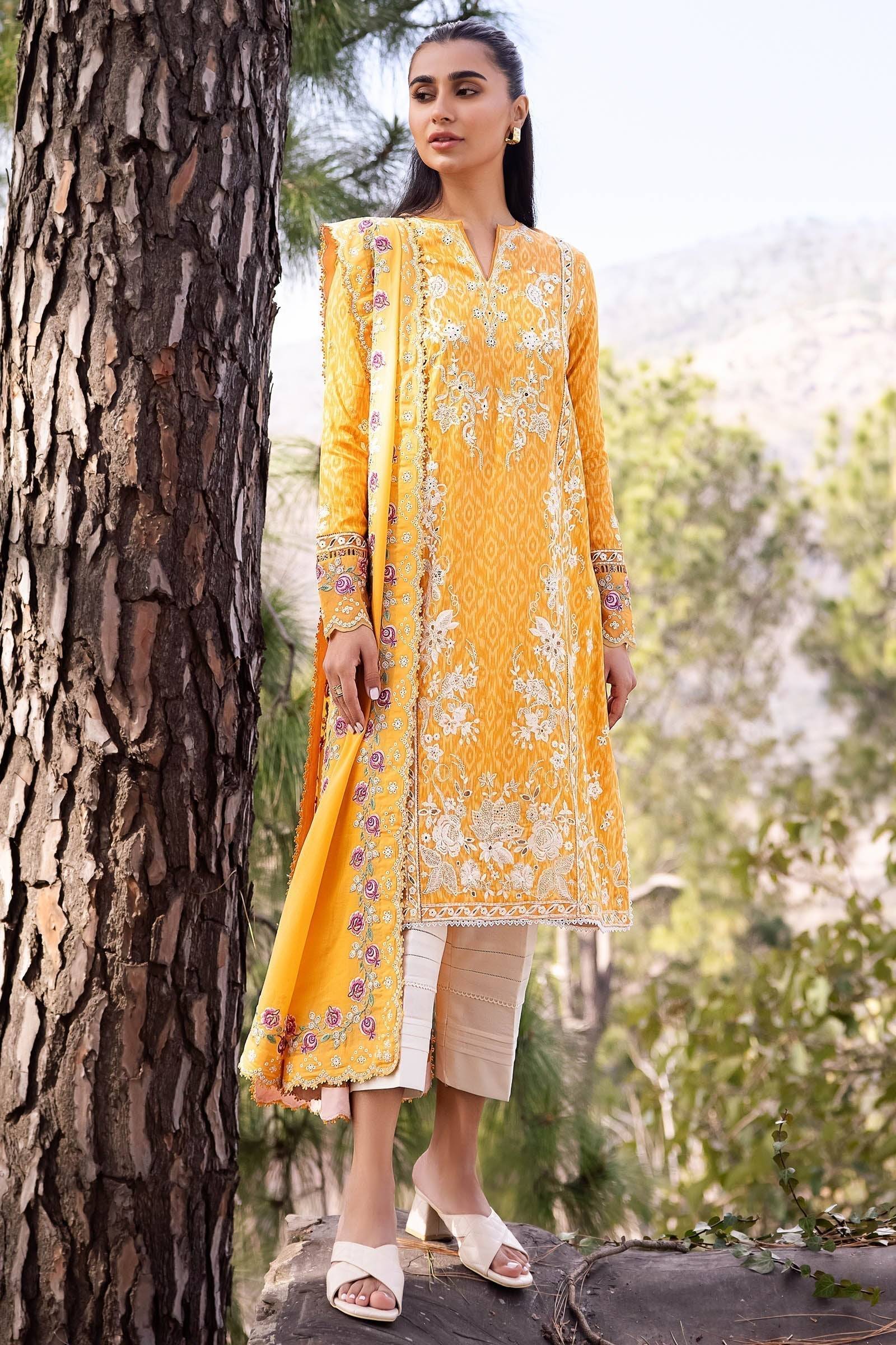 Zaha | Lawn 24 | NARINA (ZL24-15 A) - Pakistani Designer Dress - by Zaha | Type: Luxury - 100% Original at Saira Sultan