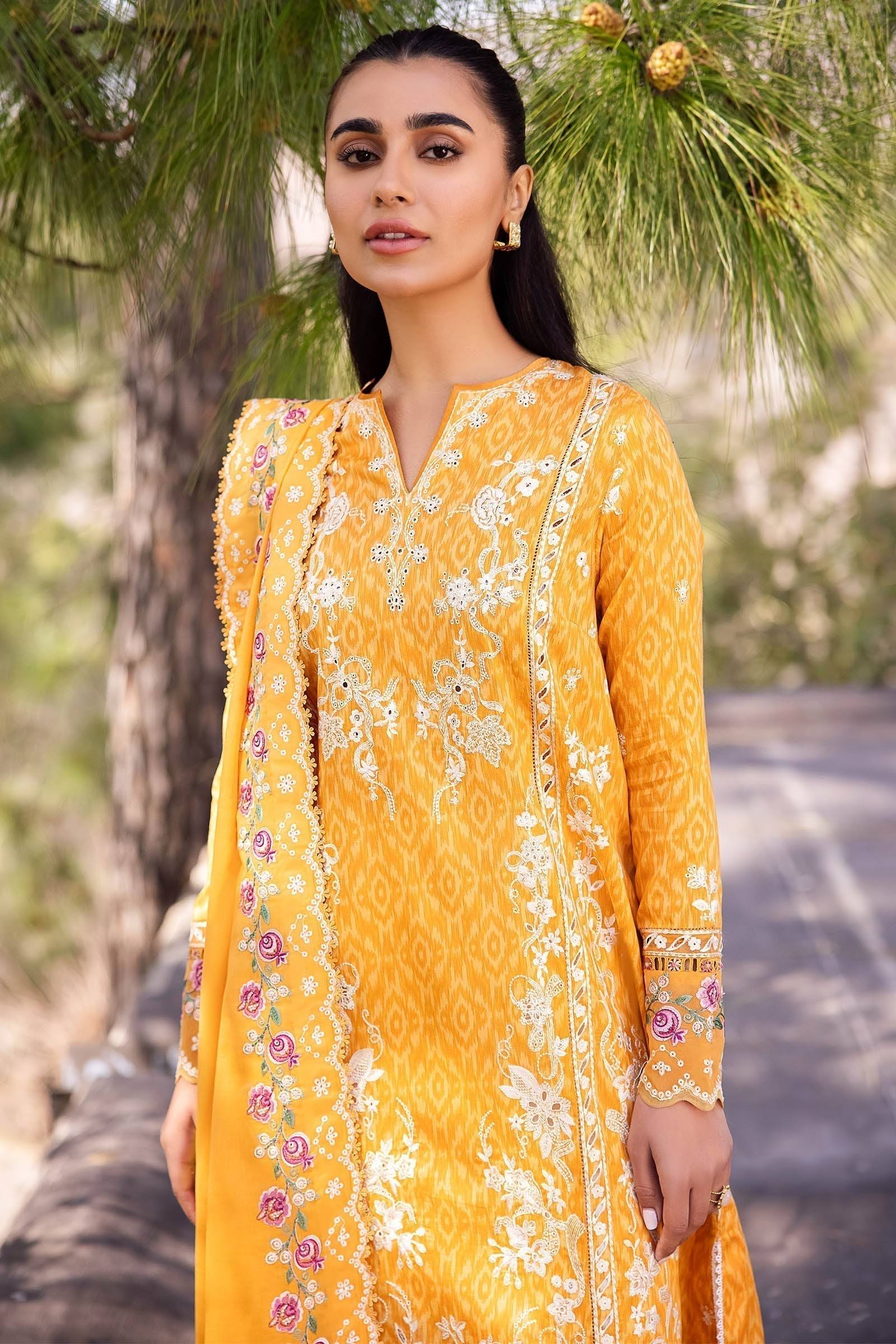 Zaha | Lawn 24 | NARINA (ZL24-15 A) - Pakistani Designer Dress - by Zaha | Type: Luxury - 100% Original at Saira Sultan