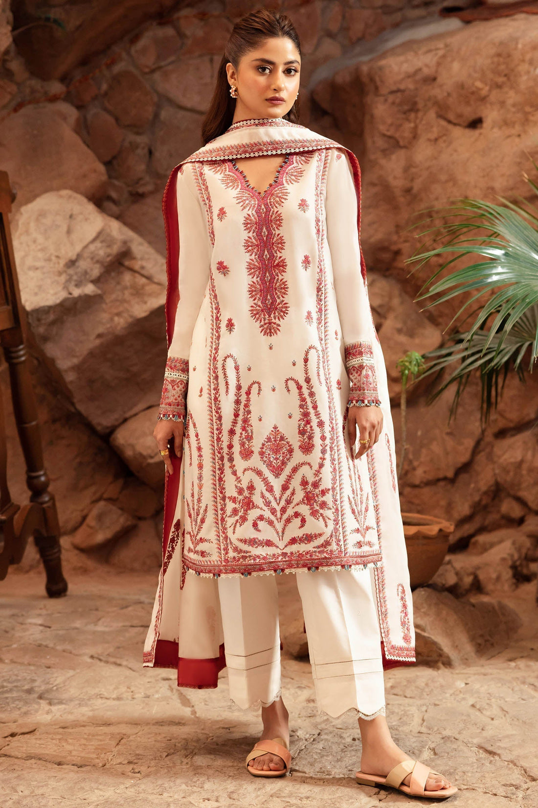 Zaha | Lawn 24 | ELANIA (ZL24-09 A) -  Zaha Luxury -  Saira Sultan