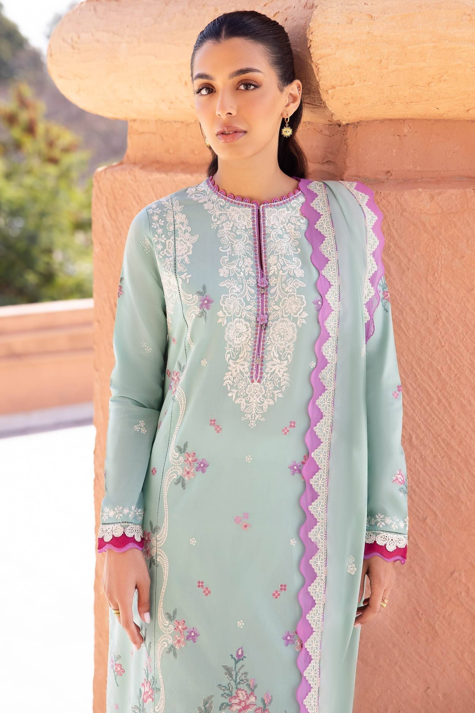 Zaha | Lawn 24 | LARMINA (ZL24-02 A) - Pakistani Designer Dress - by Zaha | Type: Luxury - 100% Original at Saira Sultan