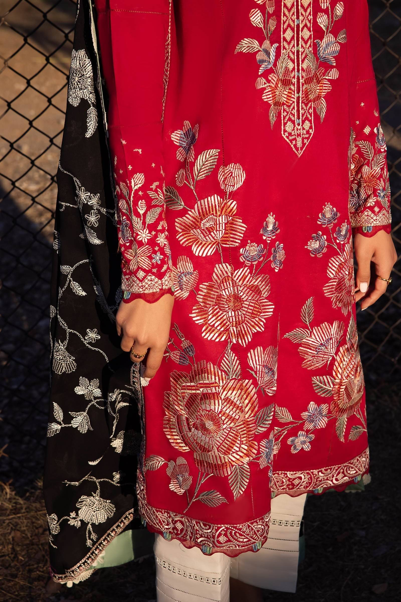 Zaha | Lawn 24 | GIZEM (ZL24-14 A) - Pakistani Designer Dress - by Zaha | Type: Luxury - 100% Original at Saira Sultan