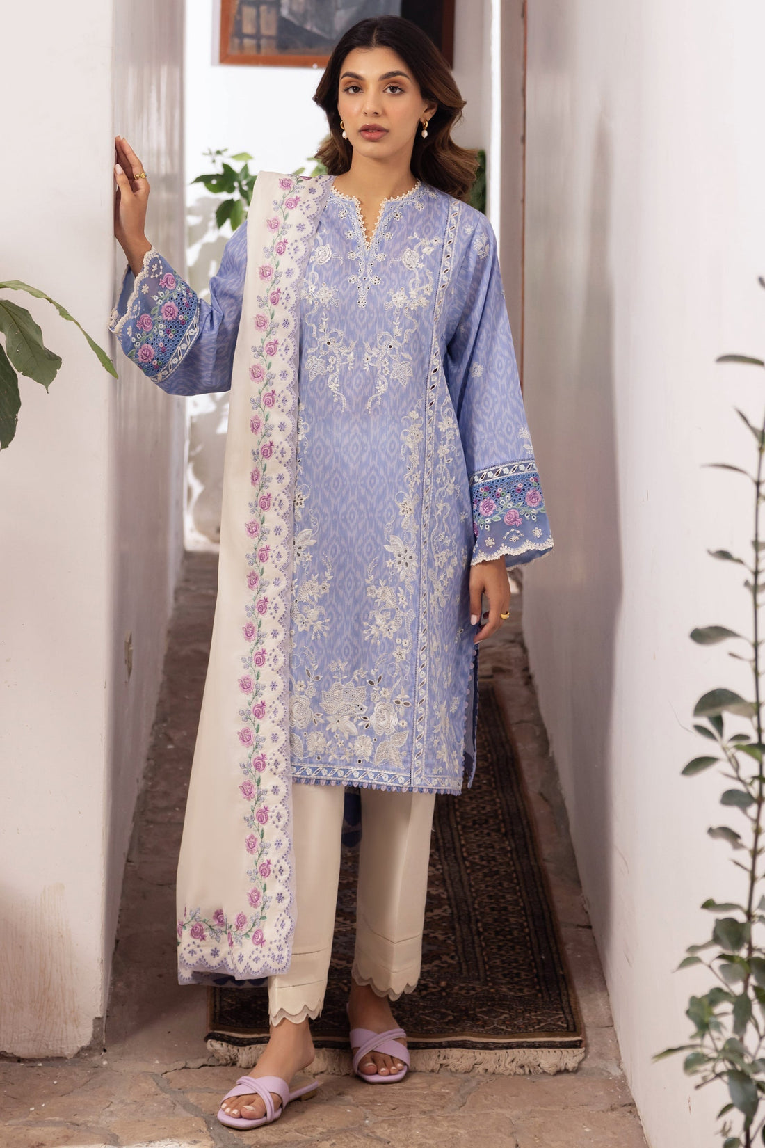 Zaha | Lawn 24 | NARINA (ZL24-15 B) -  Zaha Luxury -  Saira Sultan