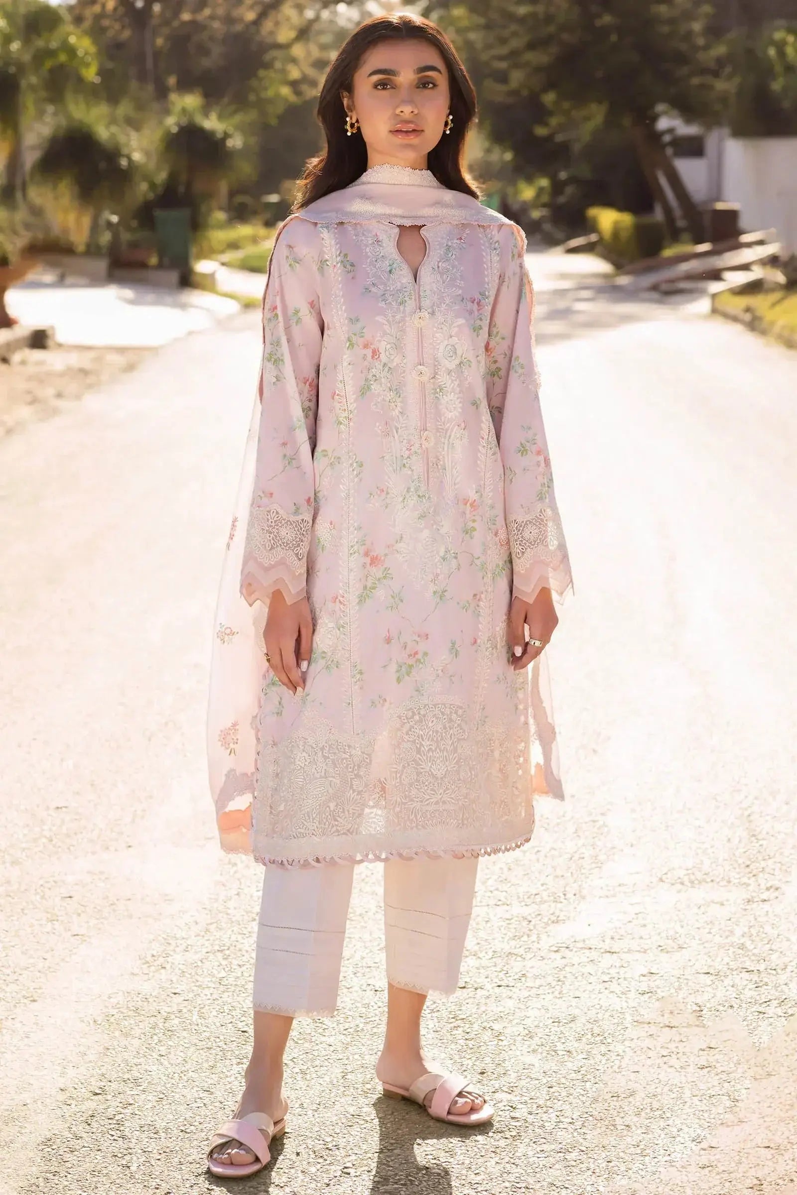 Zaha | Lawn 24 | ASEMA (ZL24-04 A) - Pakistani Designer Dress - by Zaha | Type: Luxury - 100% Original at Saira Sultan