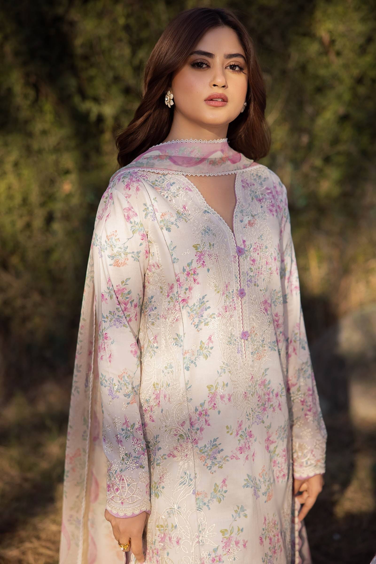 Zaha | Lawn 24 | AYSEL (ZL24-03 A) - Pakistani Designer Dress - by Zaha | Type: Luxury - 100% Original at Saira Sultan