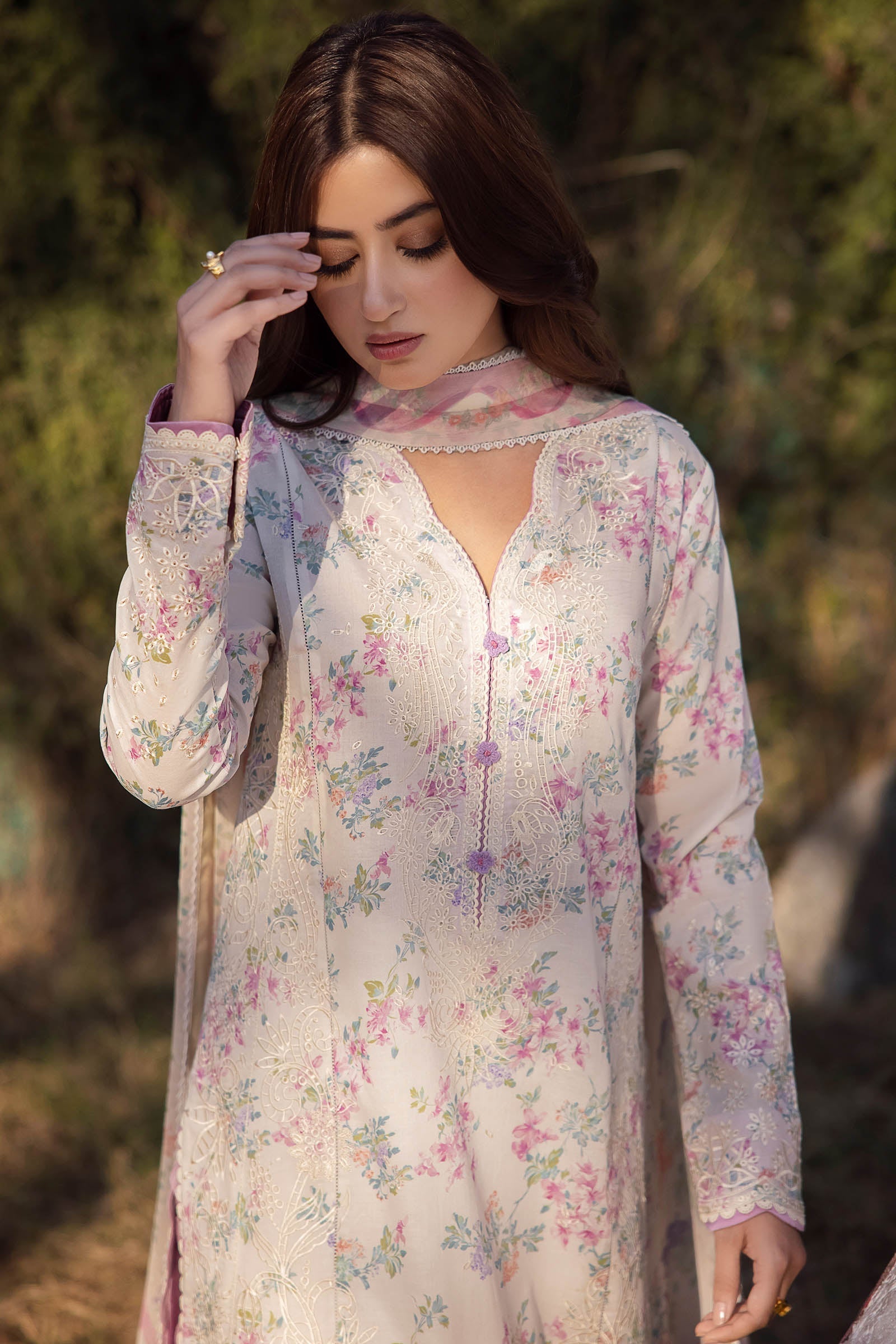 Zaha | Lawn 24 | AYSEL (ZL24-03 A) - Pakistani Designer Dress - by Zaha | Type: Luxury - 100% Original at Saira Sultan