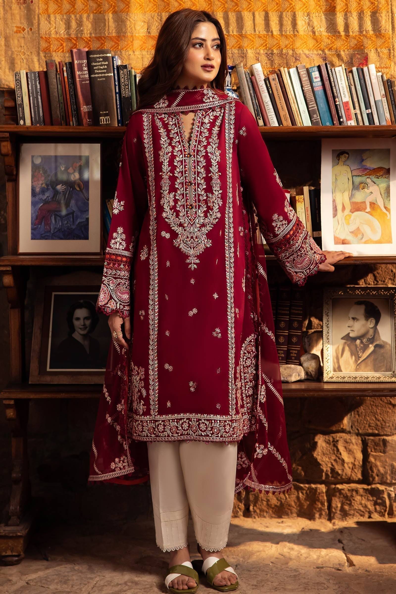 Zaha | Lawn 24 | ZENEL (ZL24-07 B) - Pakistani Designer Dress - by Zaha | Type: Luxury - 100% Original at Saira Sultan