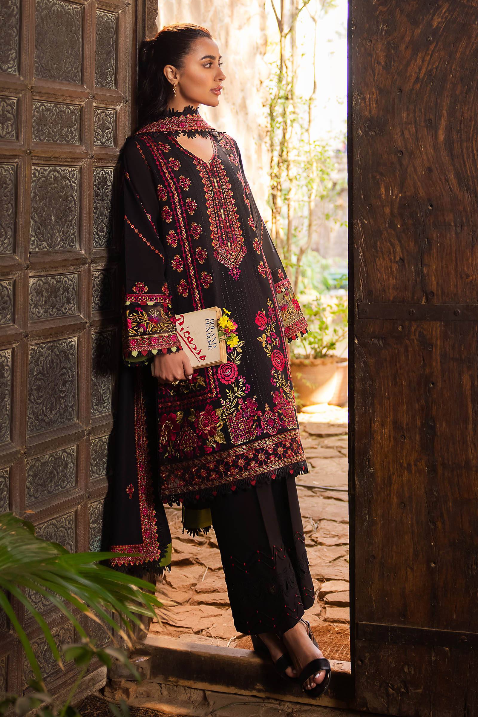 Zaha | Lawn 24 | ZEL (ZL24-08 B) - Pakistani Designer Dress - by Zaha | Type: Luxury - 100% Original at Saira Sultan
