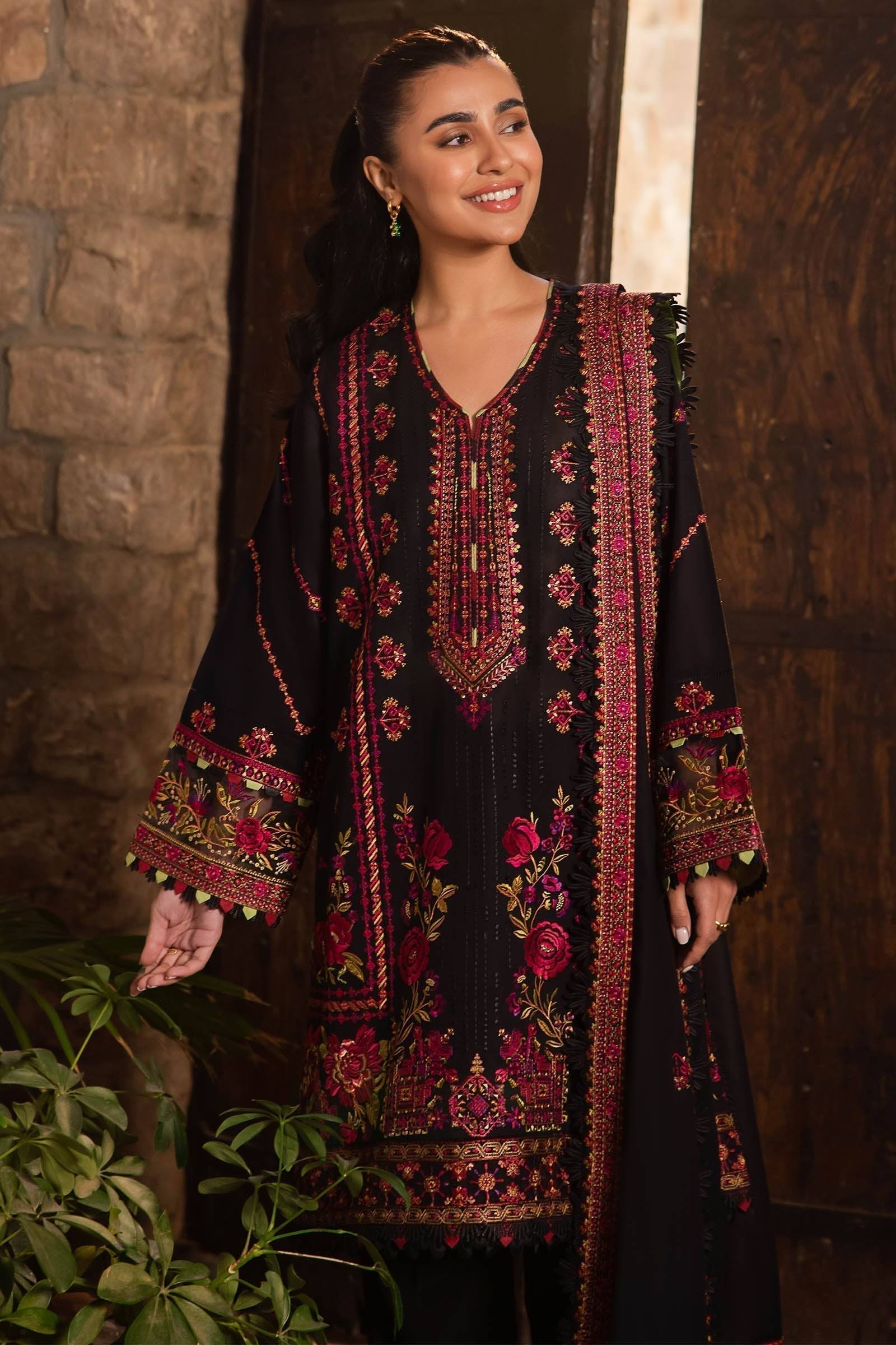 Zaha | Lawn 24 | ZEL (ZL24-08 B) - Pakistani Designer Dress - by Zaha | Type: Luxury - 100% Original at Saira Sultan
