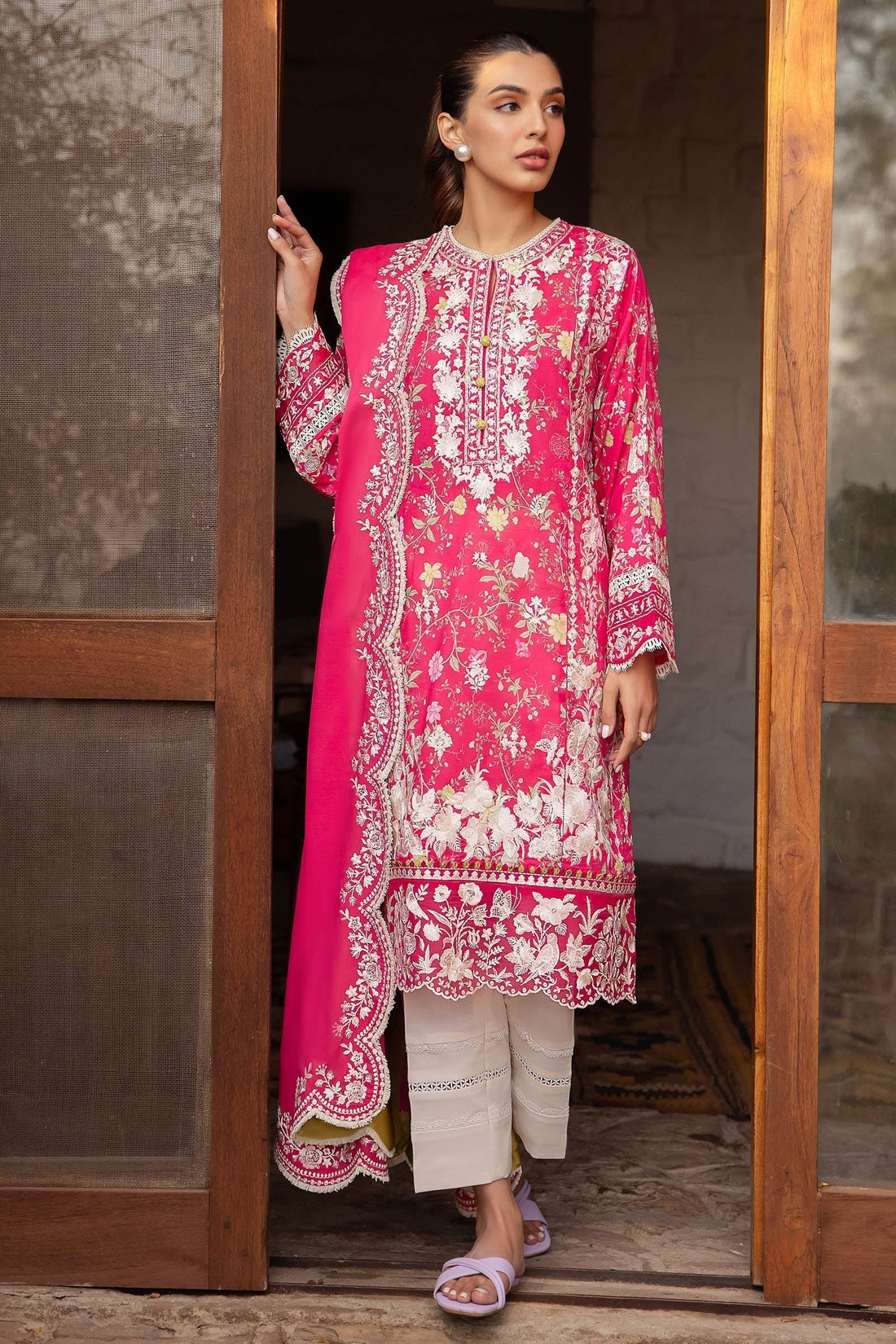 Zaha | Lawn 24 | LEYLA (ZL24-12 A) -  Zaha Luxury -  Saira Sultan