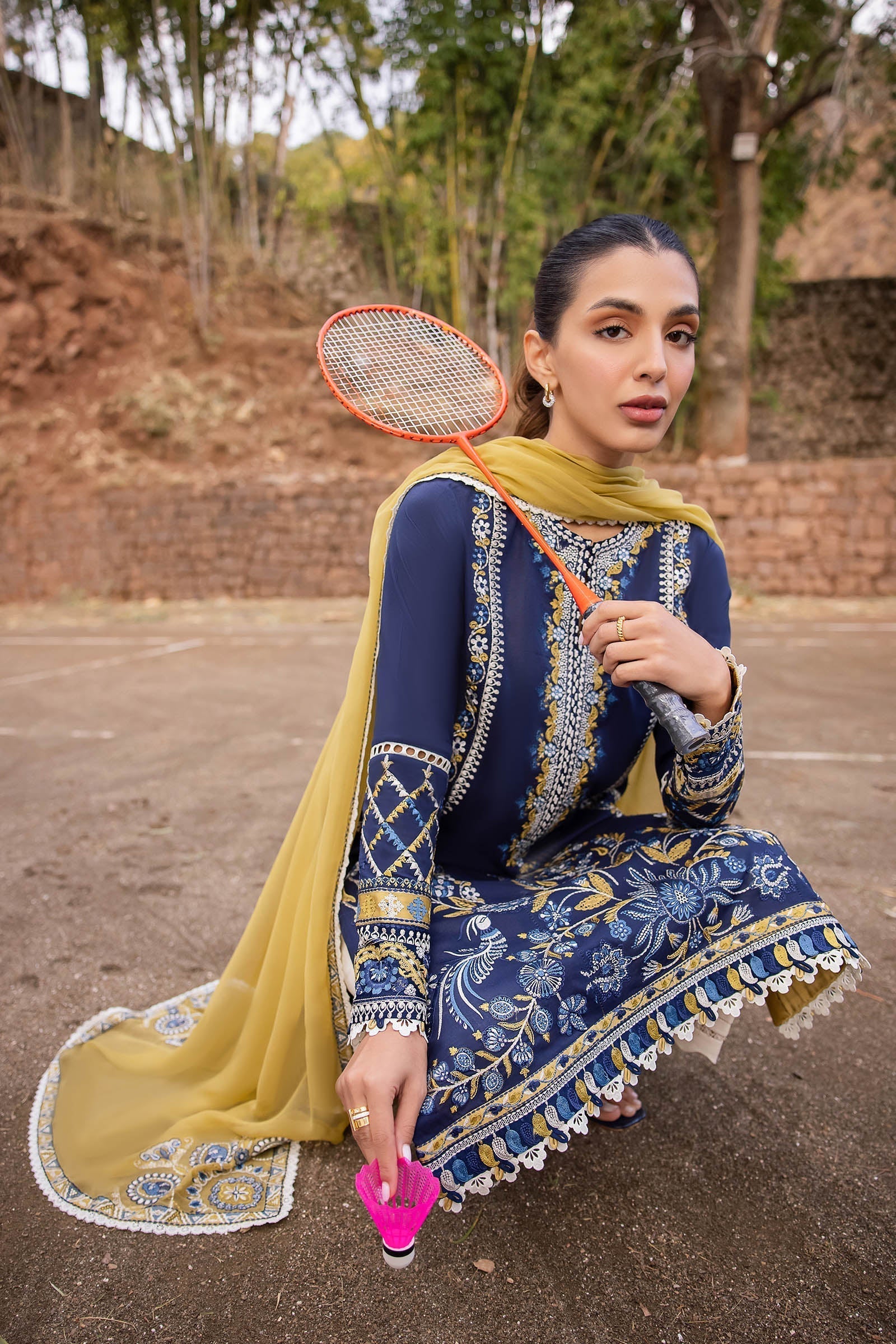 Zaha | Lawn 24 | VEJAH (ZL24-11 A) - Pakistani Designer Dress - by Zaha | Type: Luxury - 100% Original at Saira Sultan