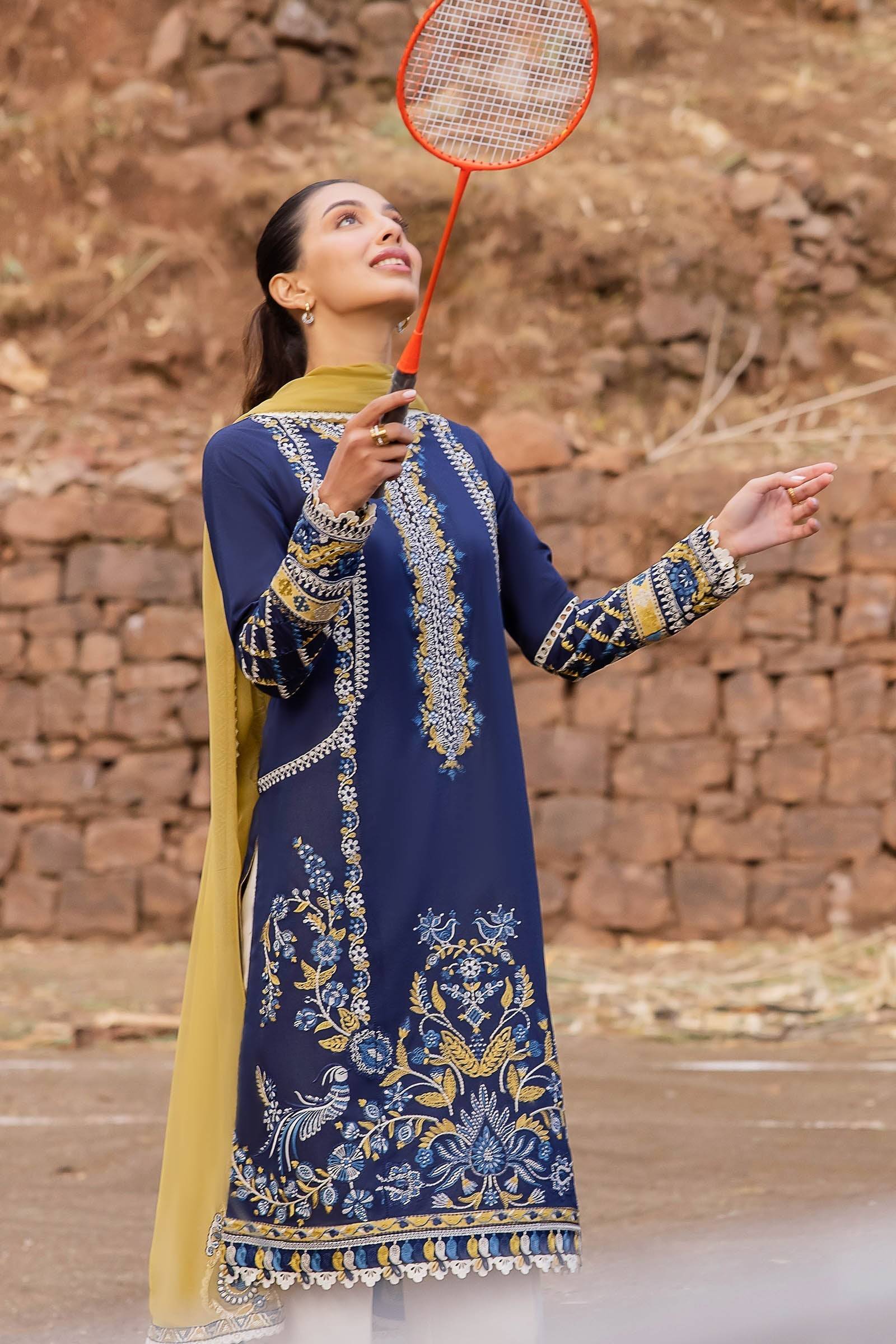 Zaha | Lawn 24 | VEJAH (ZL24-11 A) - Pakistani Designer Dress - by Zaha | Type: Luxury - 100% Original at Saira Sultan