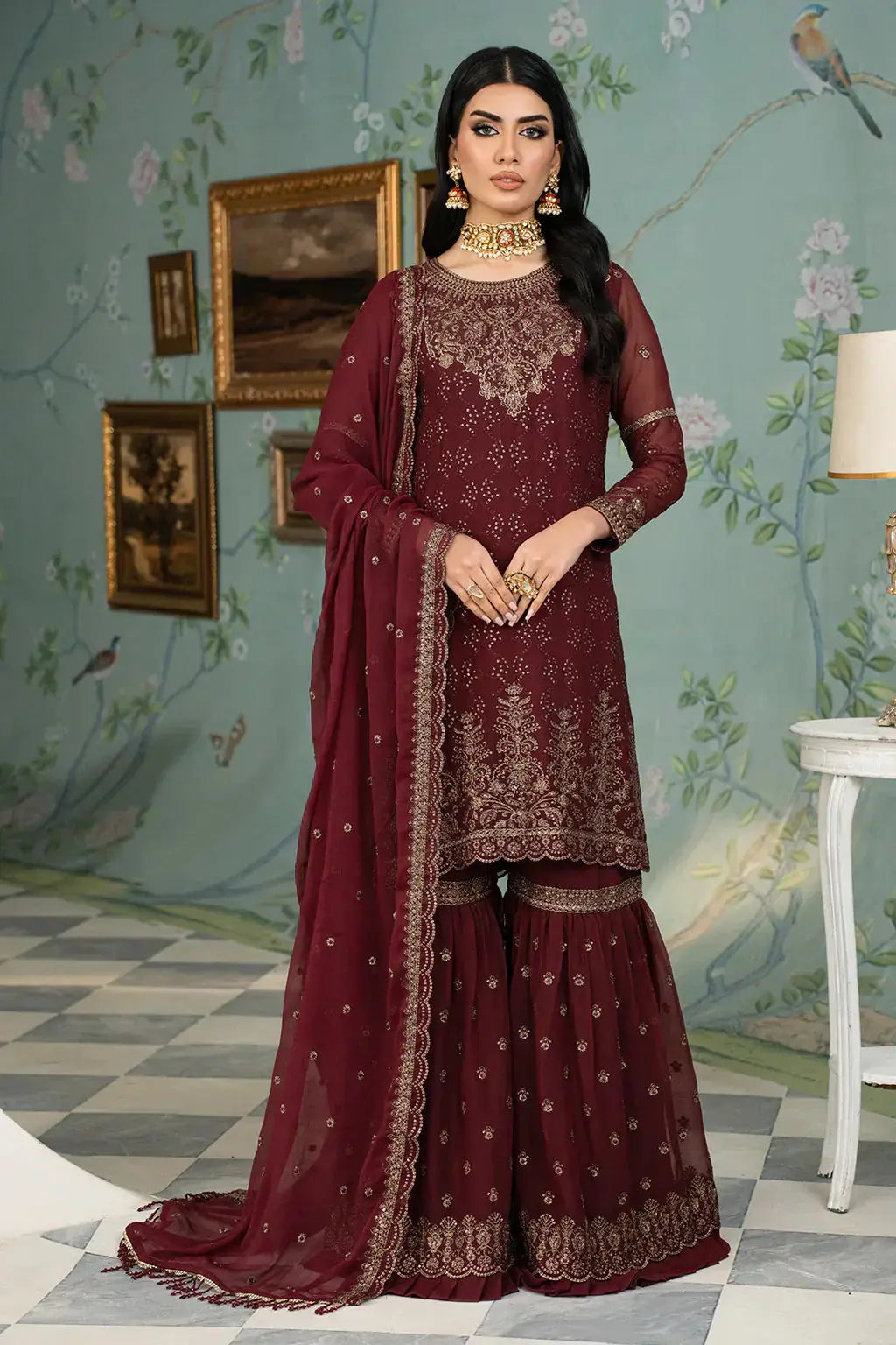 Zarif | Afsanah Formal Edit 24 | ZAF 12 RESHAM - Pakistani Designer Dress - by Zarif | Type: Formal - 100% Original at Saira Sultan