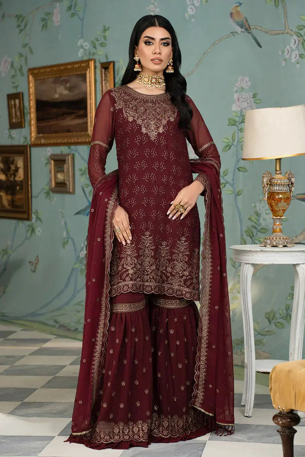 Zarif | Afsanah Formal Edit 24 | ZAF 12 RESHAM - Pakistani Designer Dress - by Zarif | Type: Formal - 100% Original at Saira Sultan