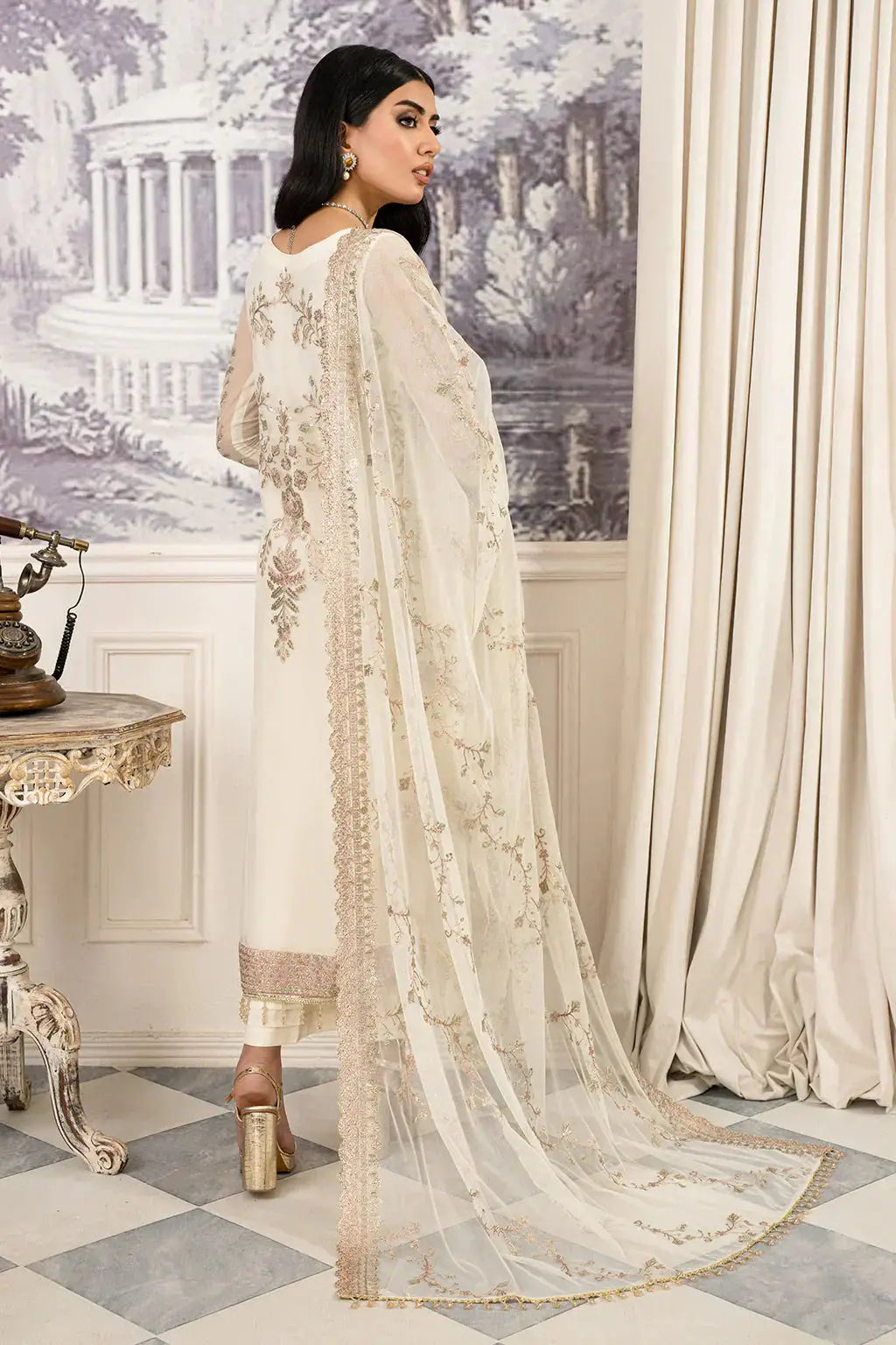 Zarif | Afsanah Formal Edit 24 | ZAF 03 NEELAM - Pakistani Designer Dress - by Zarif | Type: Formal - 100% Original at Saira Sultan