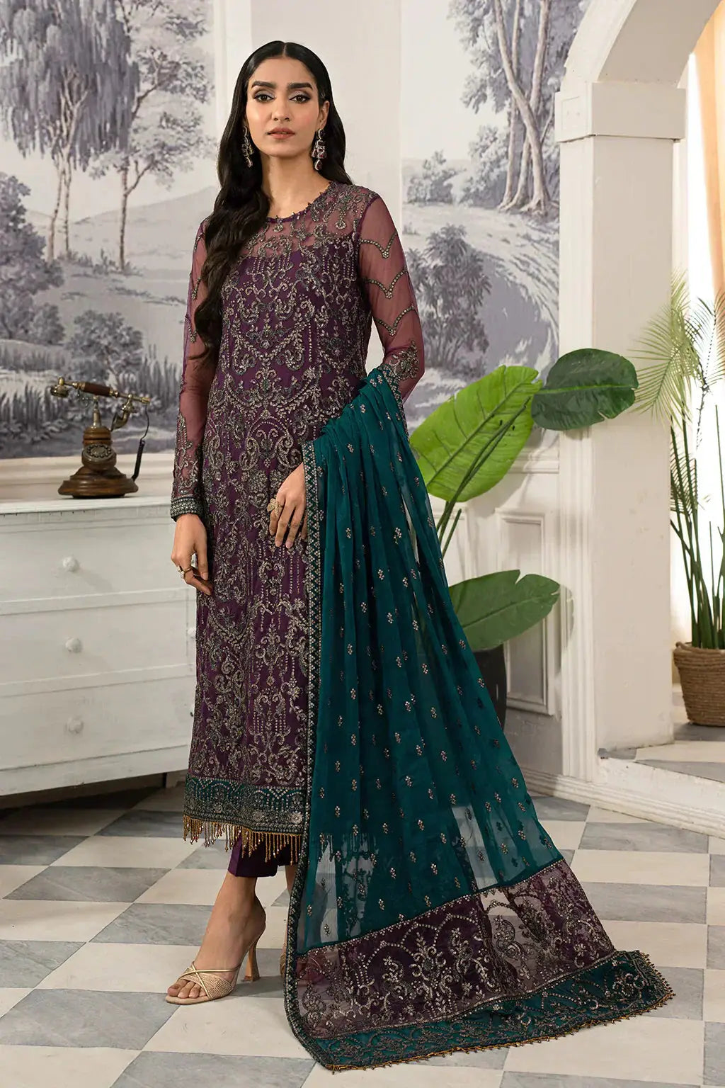 Zarif | Afsanah Formal Edit 24 | ZAF 07 MUSHQ - Pakistani Designer Dress - by Zarif | Type: Formal - 100% Original at Saira Sultan