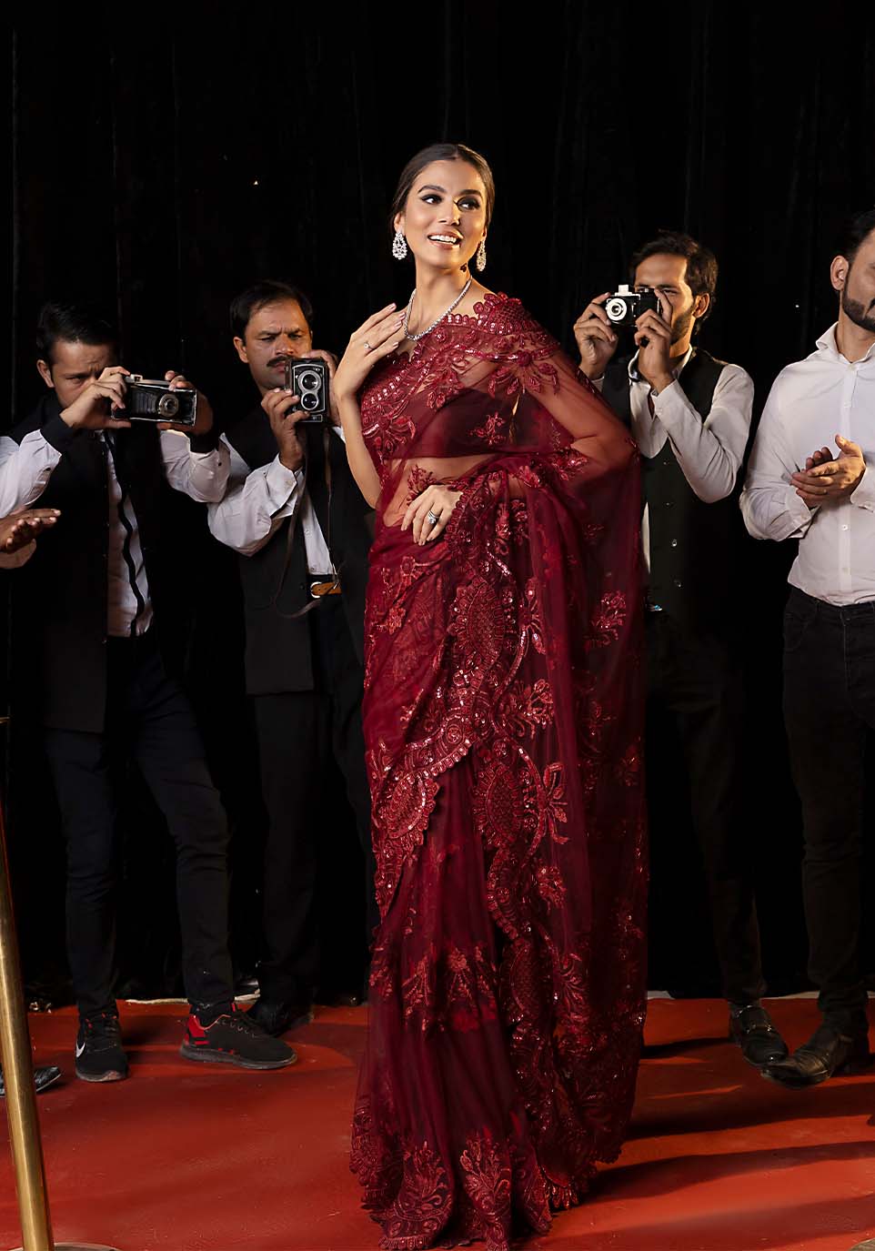 Zarqash | Bling Series | GARNET - Pakistani Designer Dress - by Zarqash | Type: Formal - 100% Original at Saira Sultan